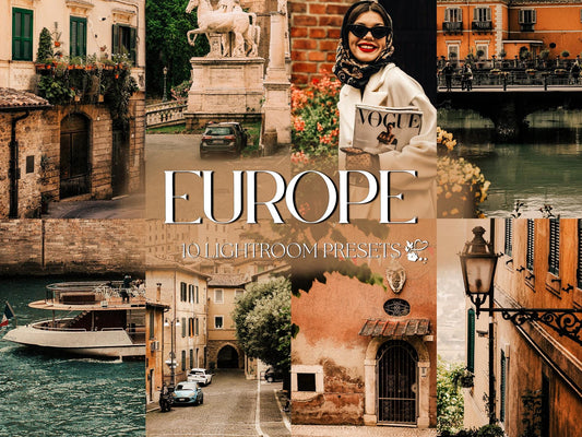 10 Europe LIGHTROOM Presets Mobile & Desktop