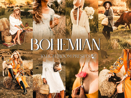 10 Bohemian LIGHTROOM Presets Mobile & Desktop