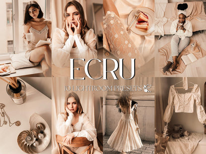 10 Ecru LIGHTROOM Presets Mobile & Desktop