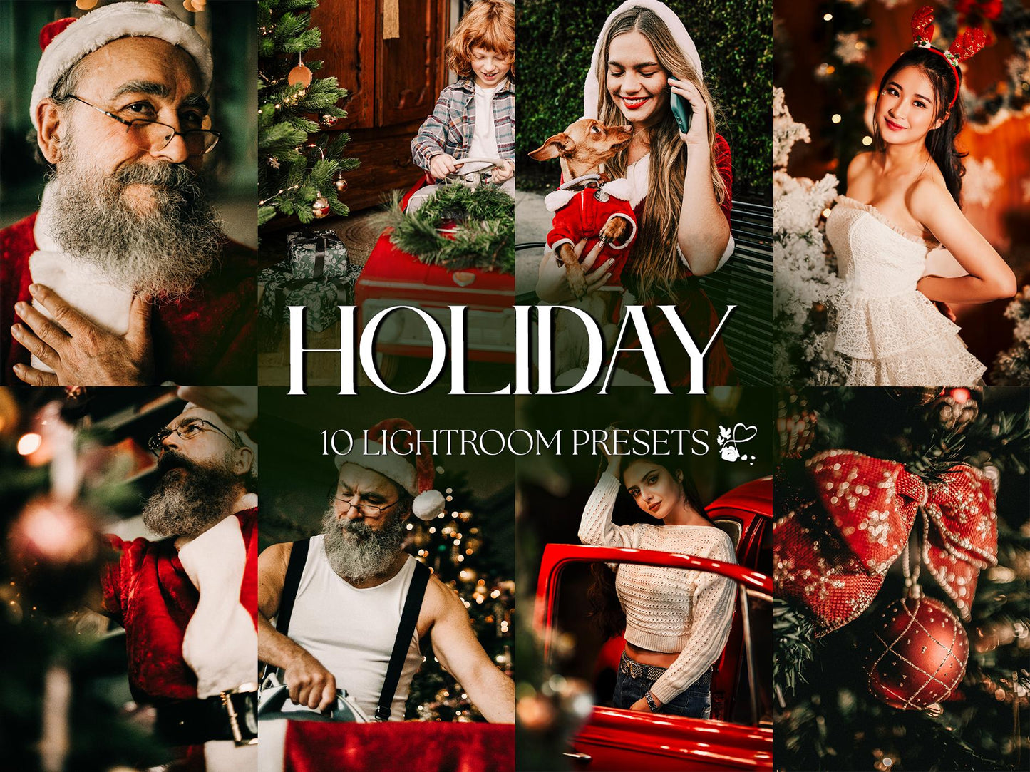 10 Holiday LIGHTROOM Presets Mobile & Desktop
