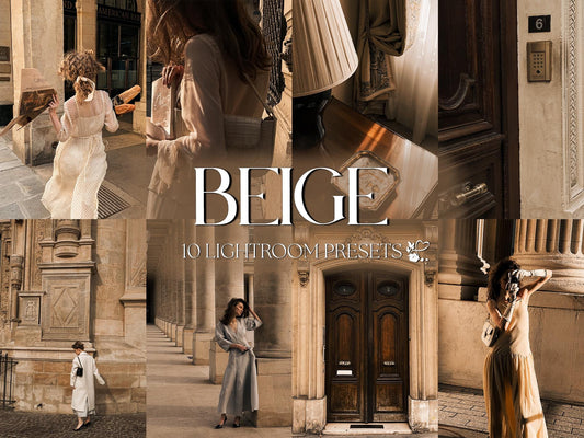 10 Beige LIGHTROOM Presets Mobile & Desktop