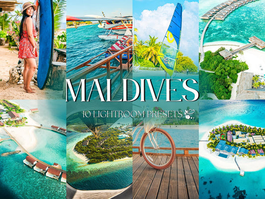 10 Maldives LIGHTROOM Presets Mobile & Desktop