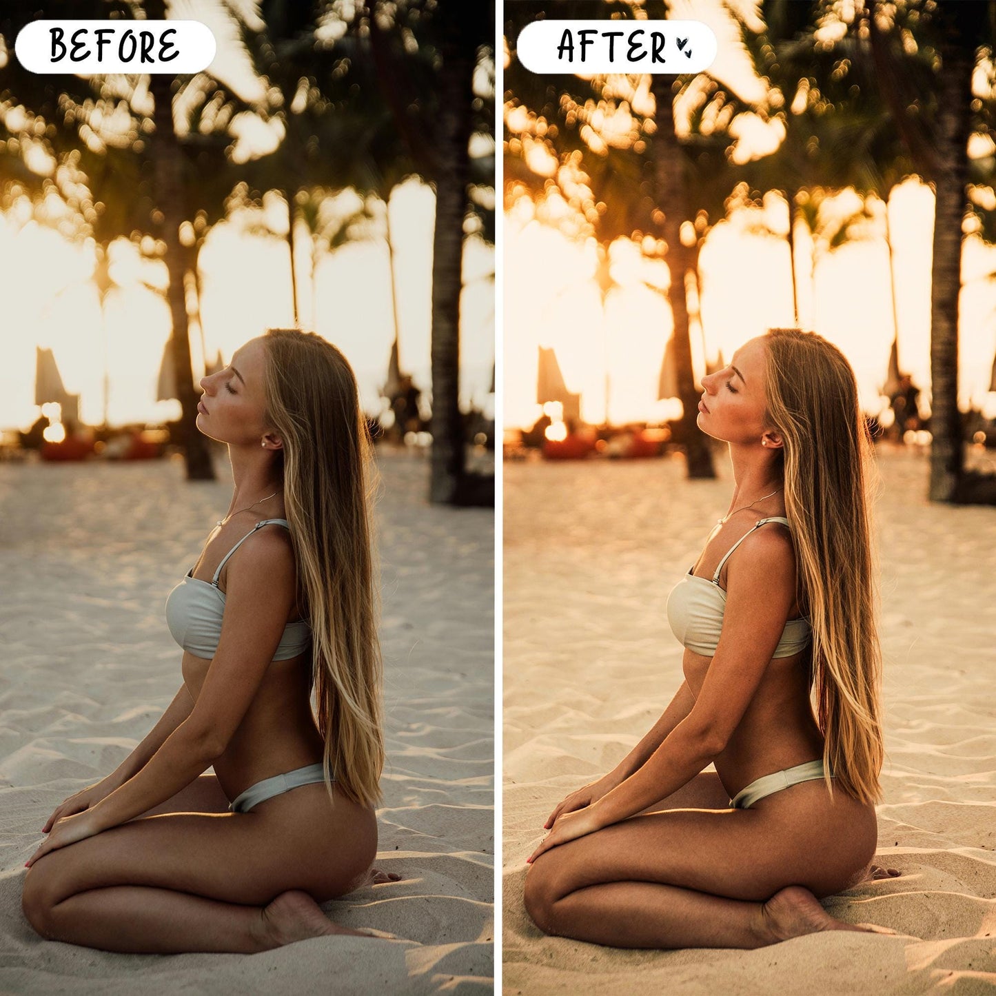 10 Suntan LIGHTROOM Presets Mobile & Desktop