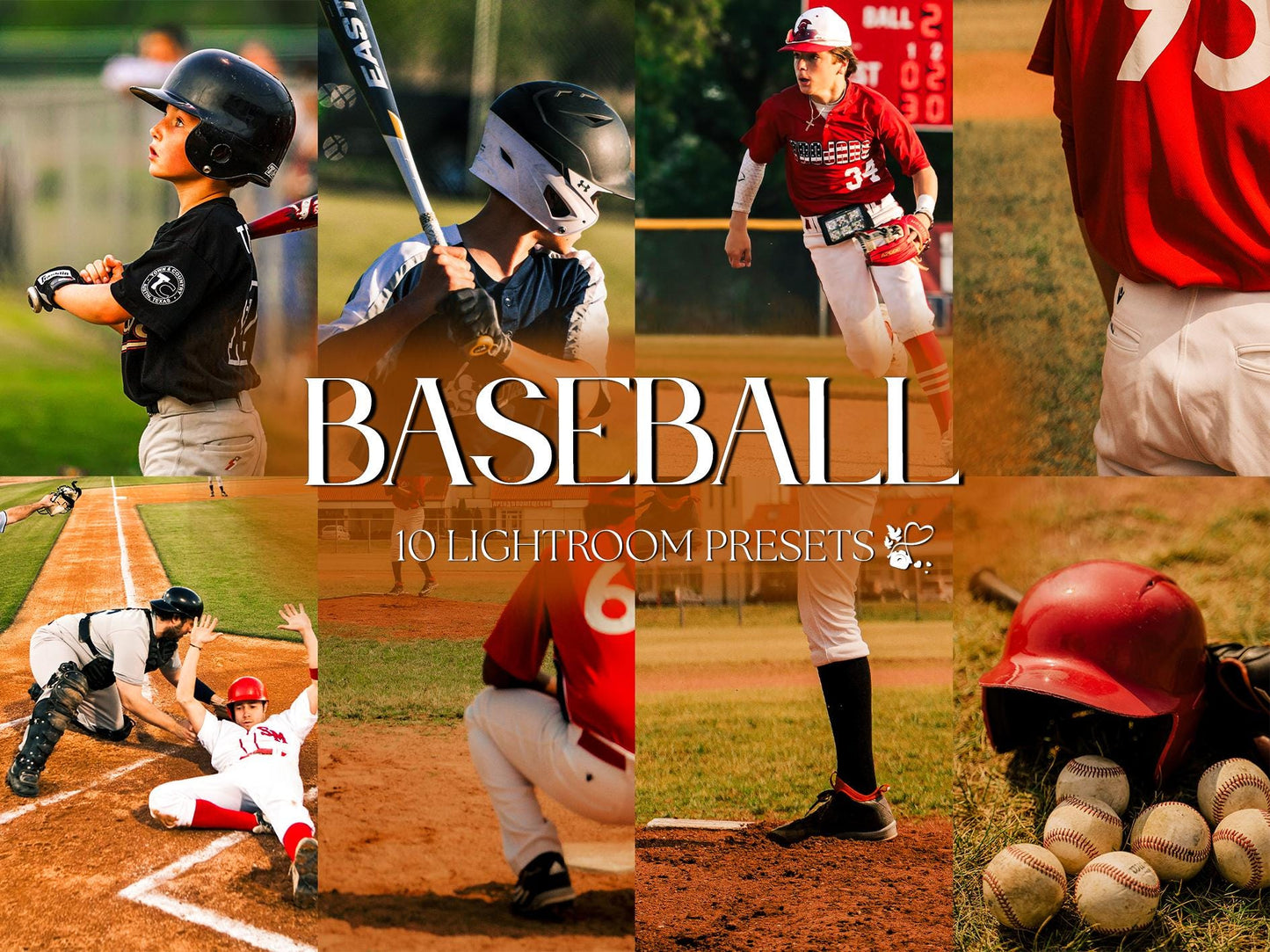 10 Baseball LIGHTROOM Presets Mobile & Desktop