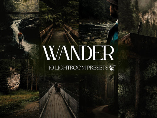 10 Wander LIGHTROOM Presets Mobile & Desktop