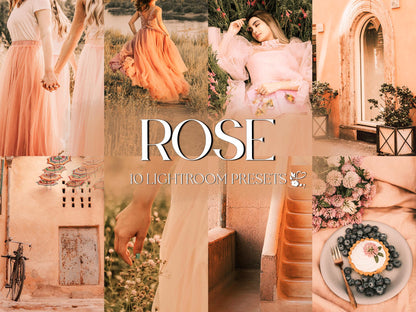 10 Rose LIGHTROOM Presets Mobile & Desktop