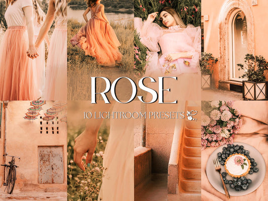 10 Rose LIGHTROOM Presets Mobile & Desktop