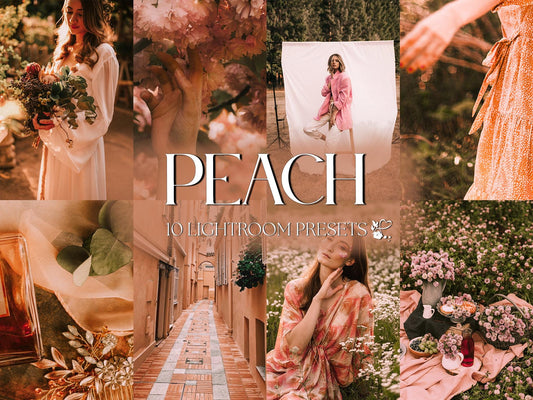 10 Peach LIGHTROOM Presets Mobile & Desktop