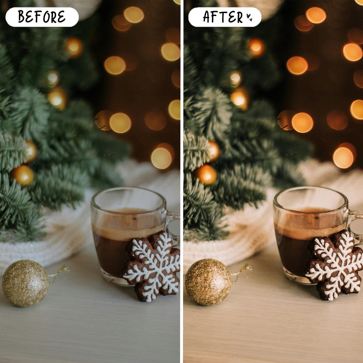 10 Festive LIGHTROOM Presets Mobile & Desktop
