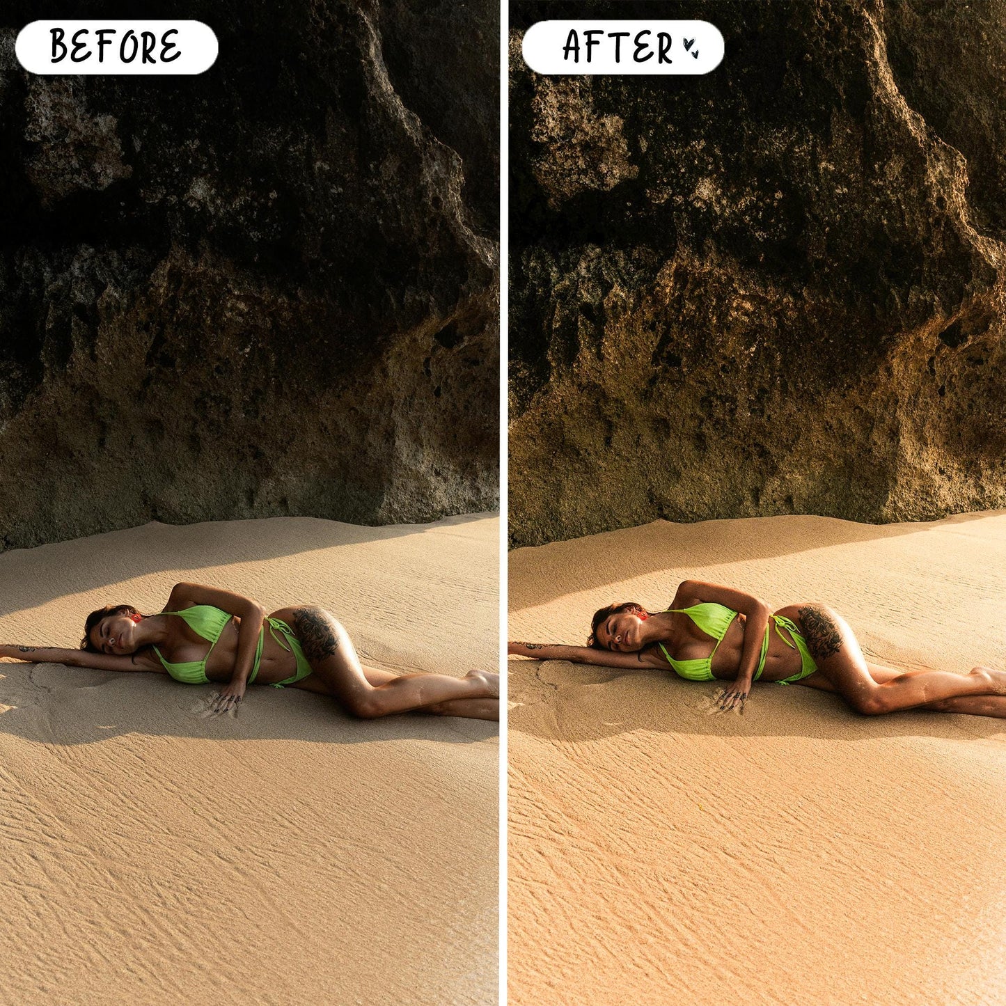 10 Suntan LIGHTROOM Presets Mobile & Desktop