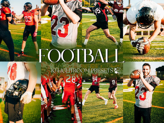 10 Football LIGHTROOM Presets Mobile & Desktop