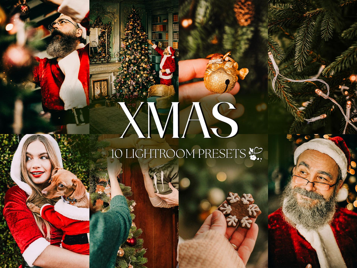 10 Xmas LIGHTROOM Presets Mobile & Desktop