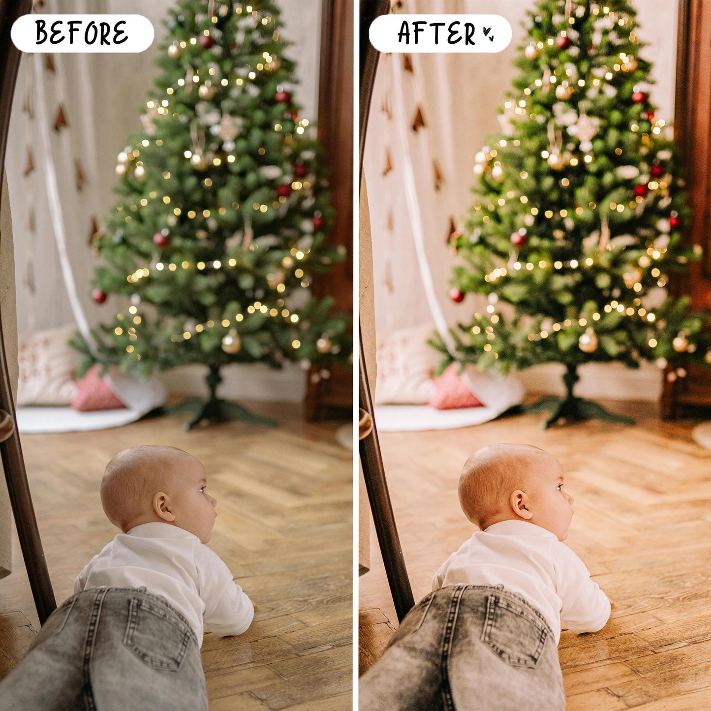 10 Xmas LIGHTROOM Presets Mobile & Desktop