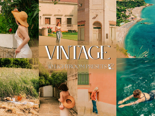 10 Vintage LIGHTROOM Presets Mobile & Desktop