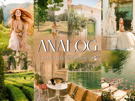 10 Analog LIGHTROOM Presets Mobile & Desktop