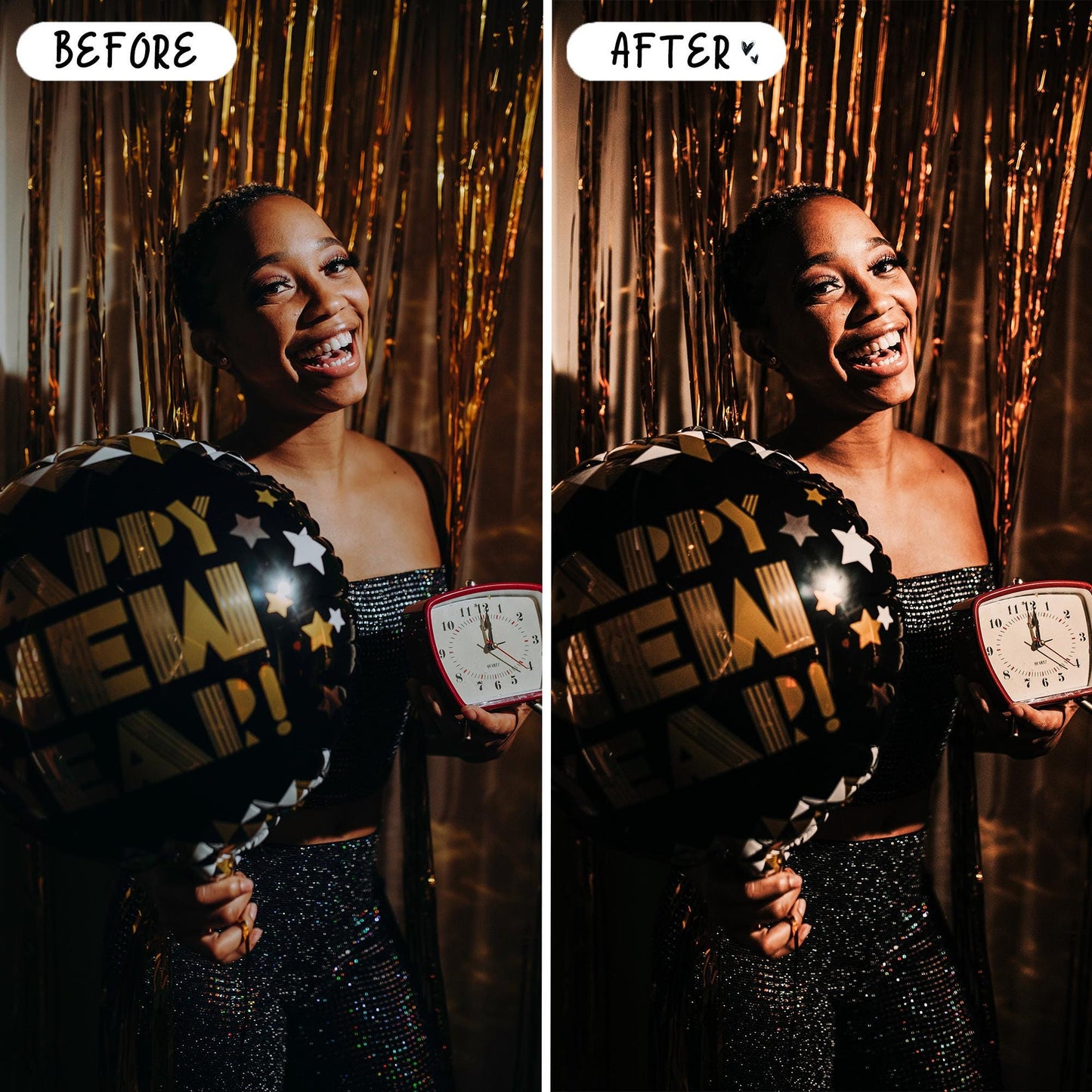 10 New Years LIGHTROOM Presets Mobile & Desktop