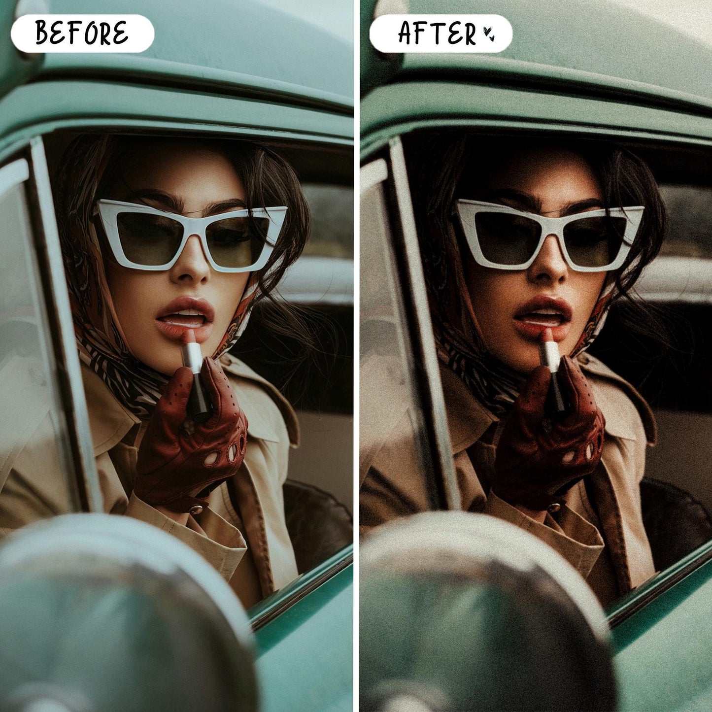 10 Grainy LIGHTROOM Presets Mobile & Desktop