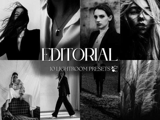 10 Editorial LIGHTROOM Presets Mobile & Desktop