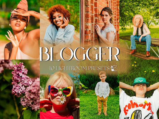 10 Blogger LIGHTROOM Presets Mobile & Desktop