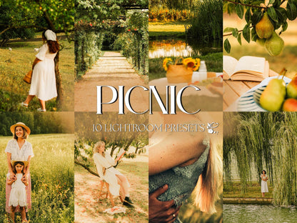 10 Picnic LIGHTROOM Presets Mobile & Desktop