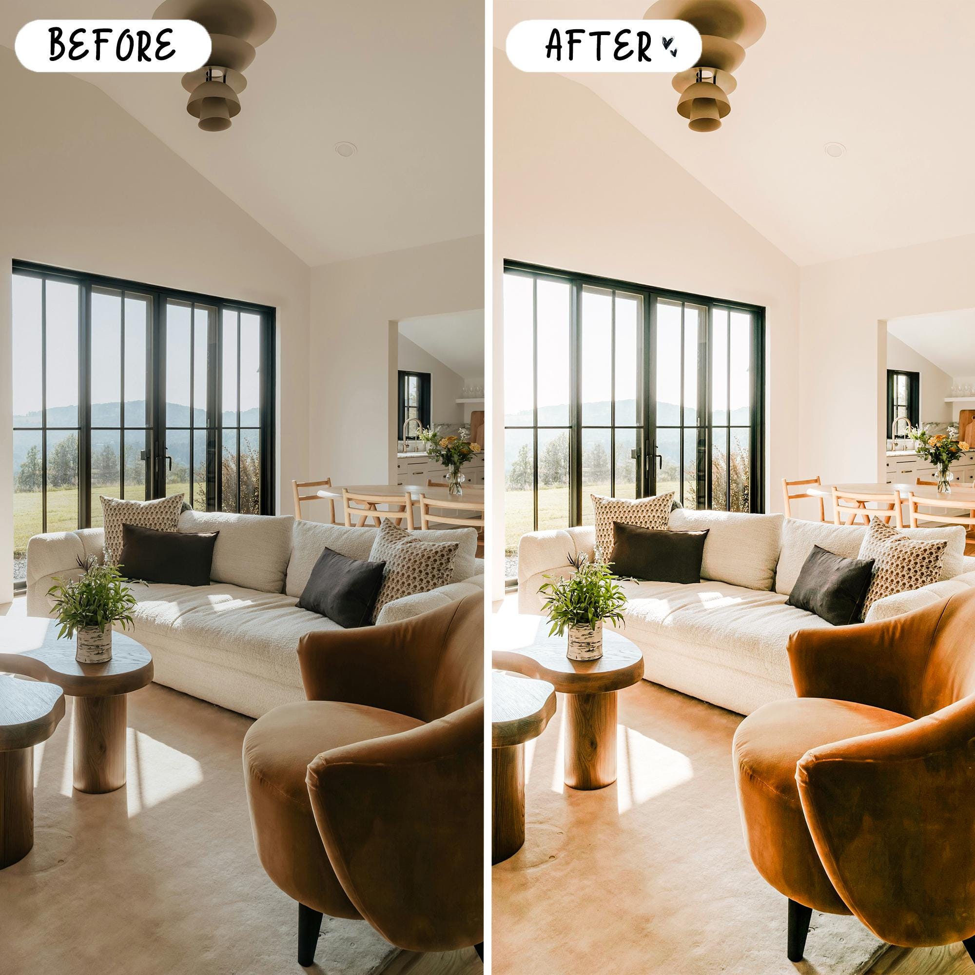 10 Interior LIGHTROOM Presets Mobile & Desktop