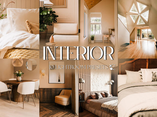 10 Interior LIGHTROOM Presets Mobile & Desktop