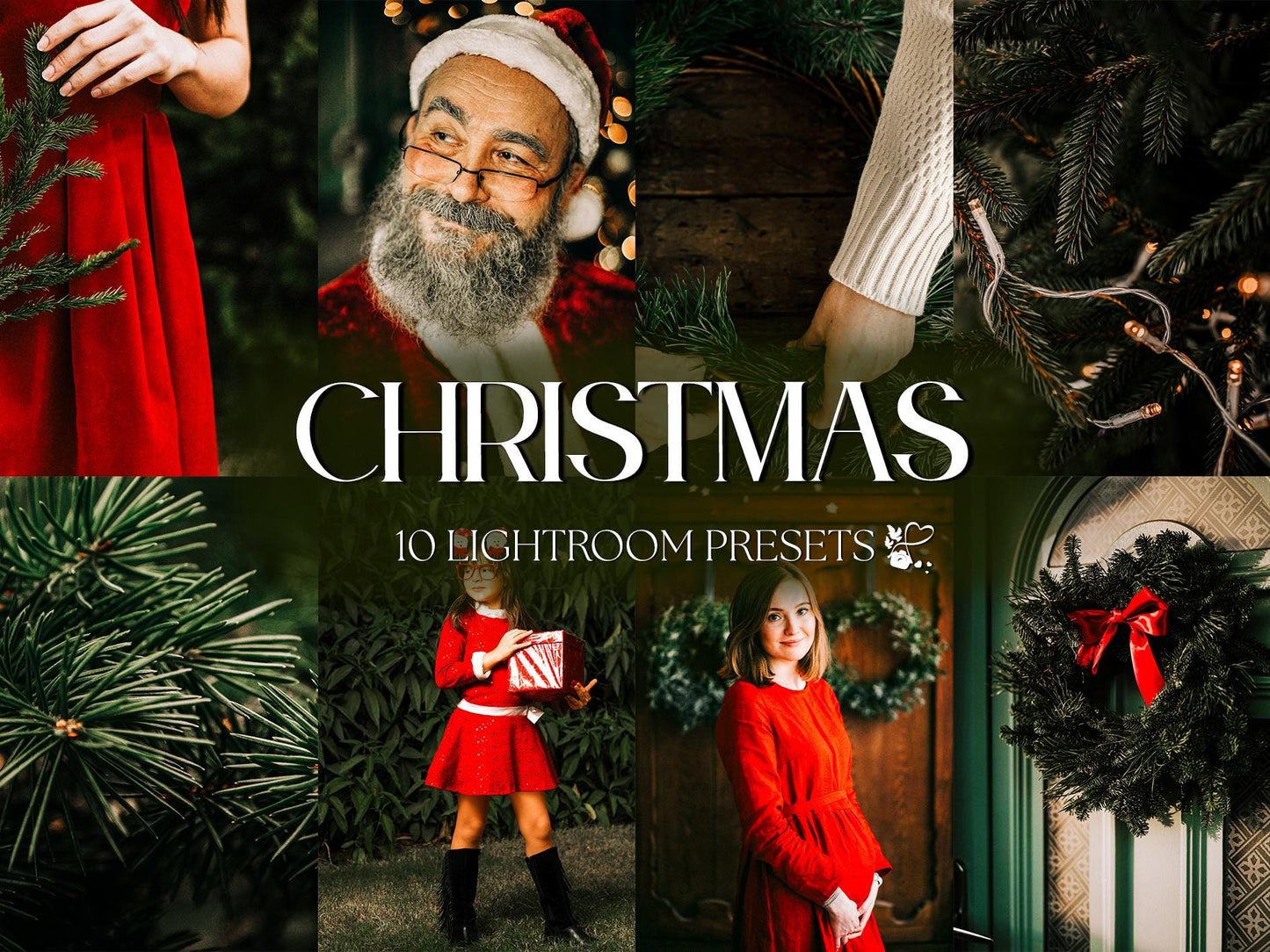 10 Christmas LIGHTROOM Presets Mobile & Desktop