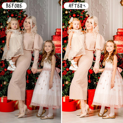 10 Christmas LIGHTROOM Presets Mobile & Desktop