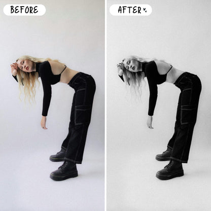10 B&W LIGHTROOM Presets Mobile & Desktop