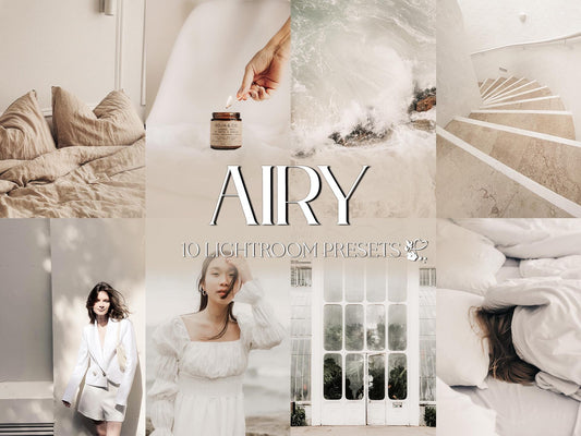 10 Airy LIGHTROOM Presets Mobile & Desktop
