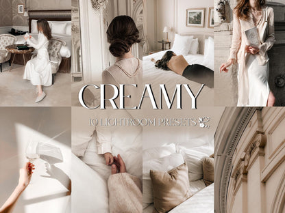10 Creamy LIGHTROOM Presets Mobile & Desktop