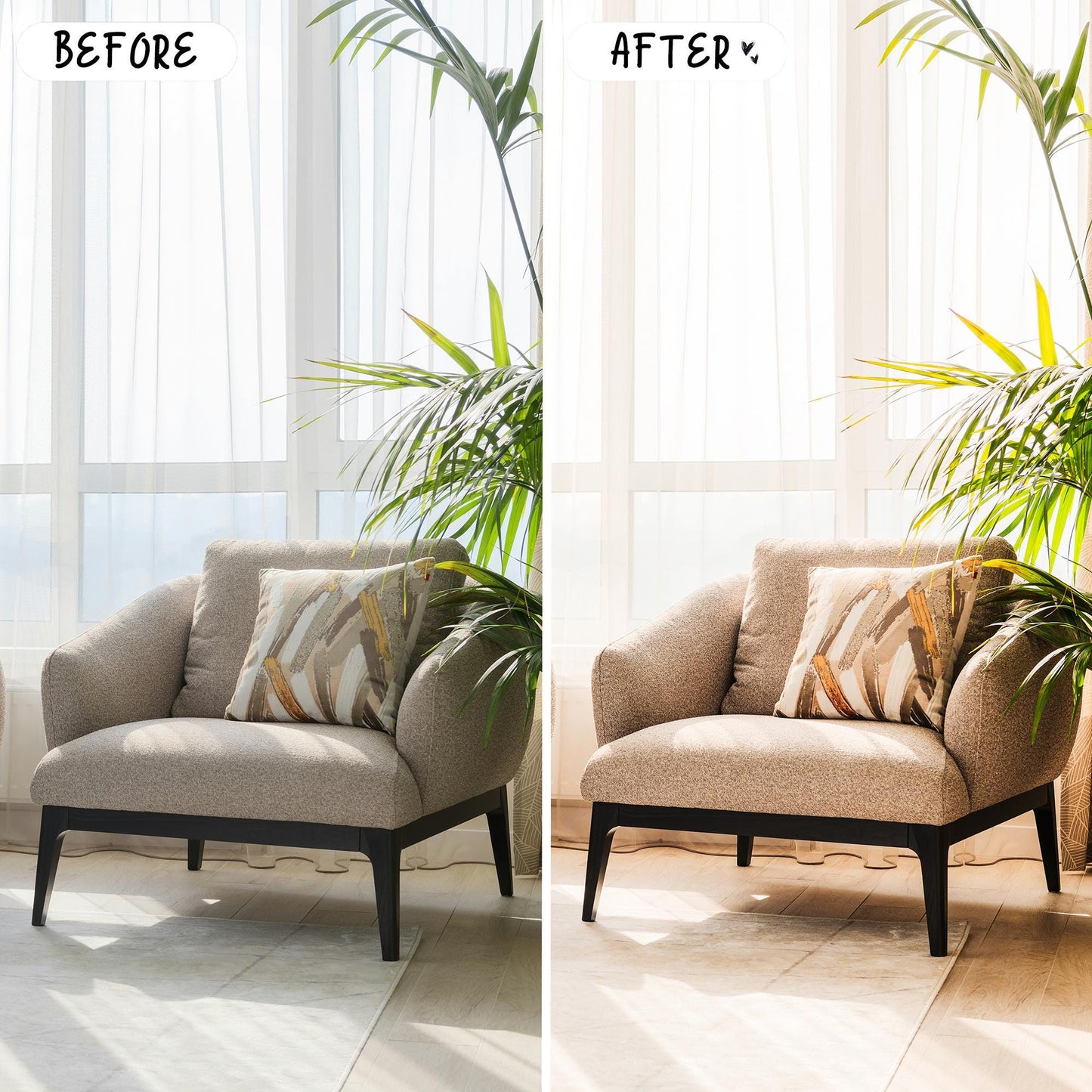 10 Interior LIGHTROOM Presets Mobile & Desktop