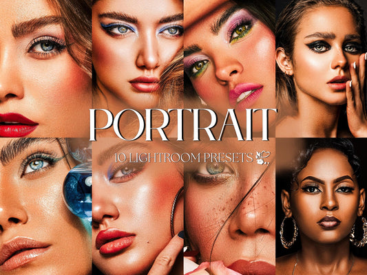 10 Portrait LIGHTROOM Presets Mobile & Desktop