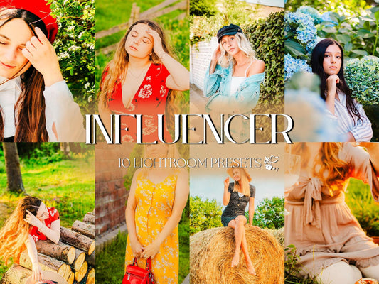 10 Influencer LIGHTROOM Presets Mobile & Desktop