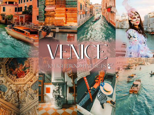 10 Venice LIGHTROOM Presets Mobile & Desktop