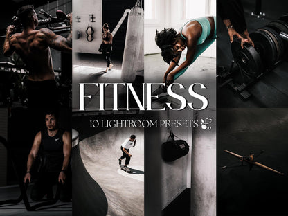 10 Fitness LIGHTROOM Presets Mobile & Desktop