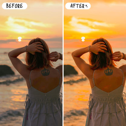 10 Golden LIGHTROOM Presets Mobile & Desktop