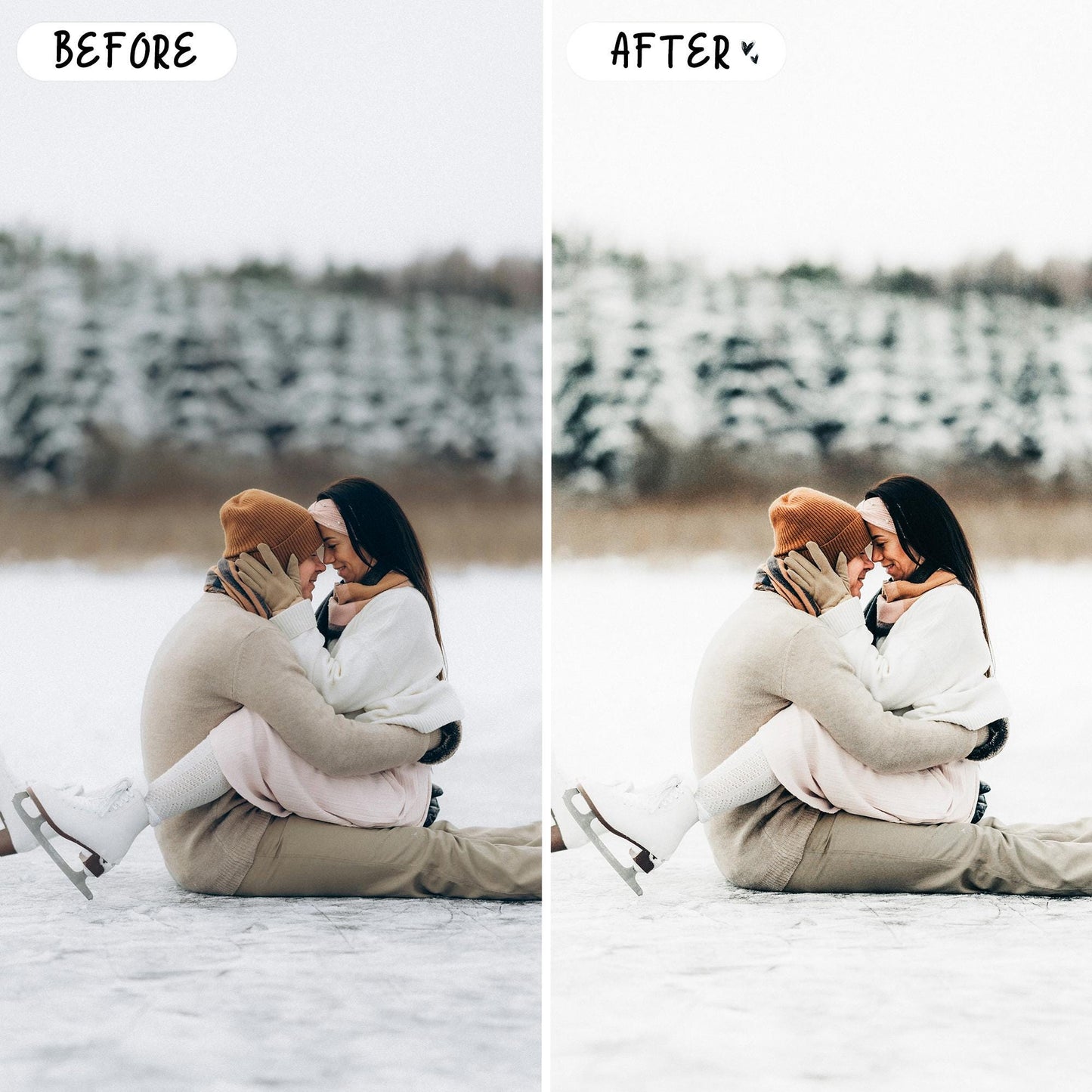 10 Winter LIGHTROOM Presets Mobile & Desktop