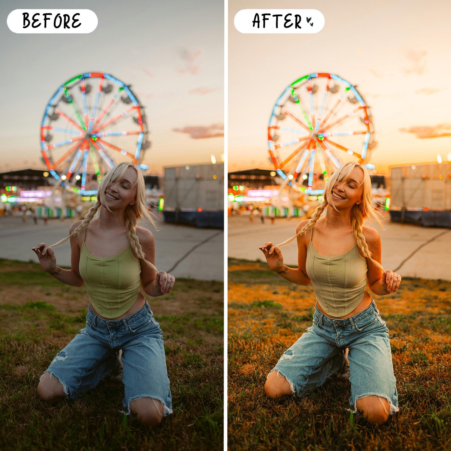 10 Golden LIGHTROOM Presets Mobile & Desktop