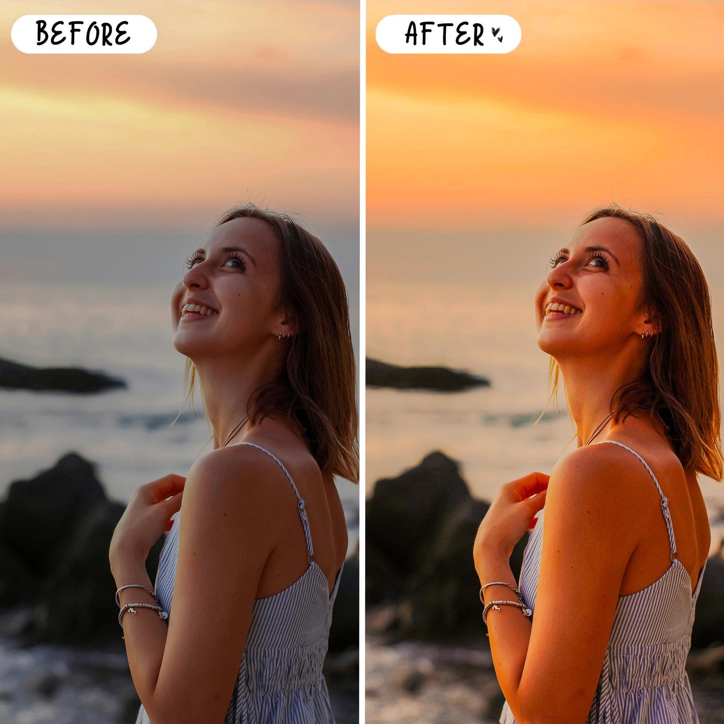 10 Golden LIGHTROOM Presets Mobile & Desktop