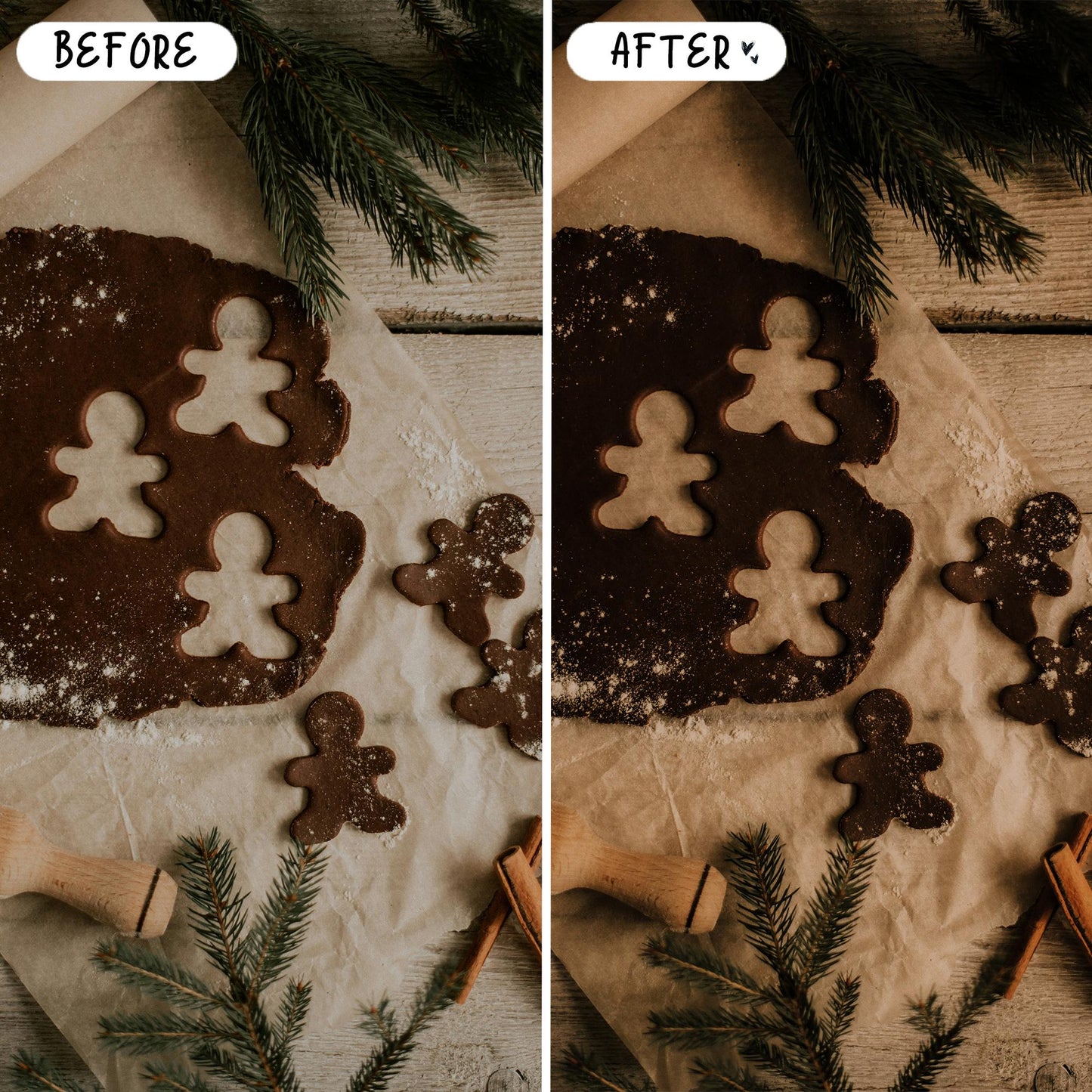 10 Cozy Christmas LIGHTROOM Presets Mobile & Desktop