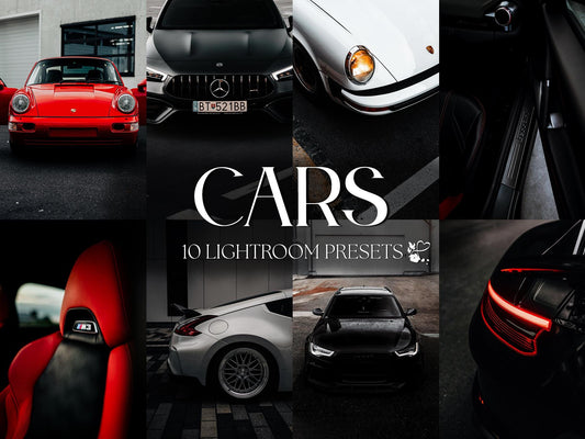 10 Car LIGHTROOM Presets Mobile & Desktop
