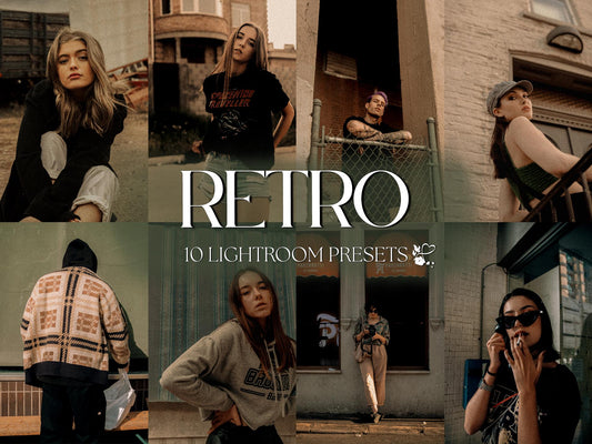 10 Retro LIGHTROOM Presets Mobile & Desktop