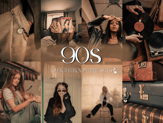 10 90s LIGHTROOM Presets Mobile & Desktop