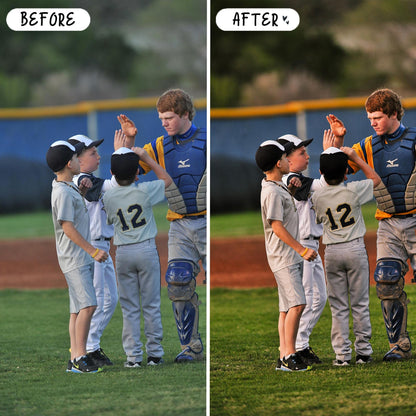 10 Baseball LIGHTROOM Presets Mobile & Desktop