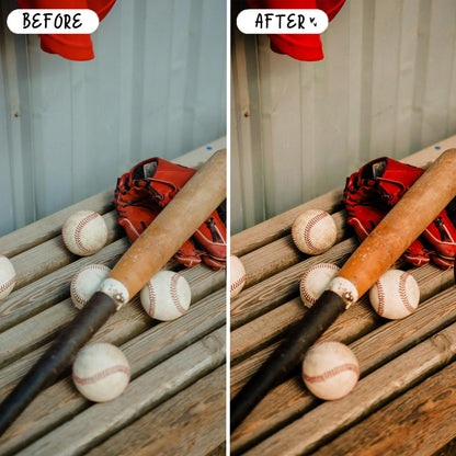 10 Baseball LIGHTROOM Presets Mobile & Desktop