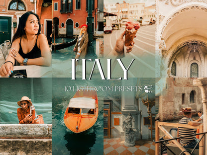 10 Italy LIGHTROOM Presets Mobile & Desktop