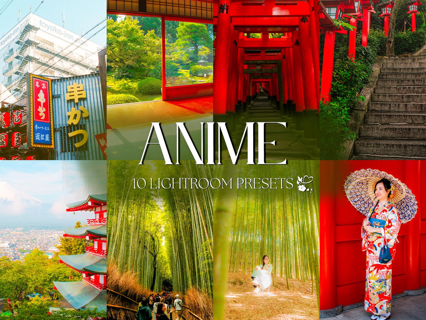 10 Anime LIGHTROOM Presets Mobile & Desktop