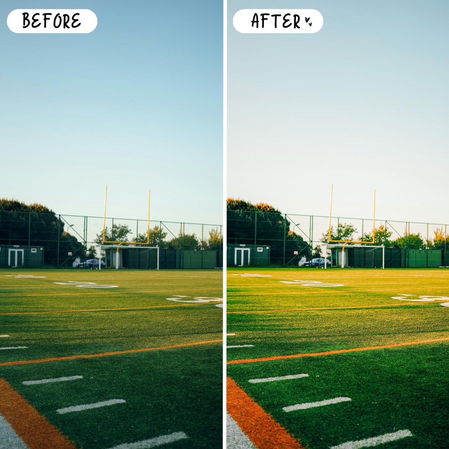 10 Football LIGHTROOM Presets Mobile & Desktop
