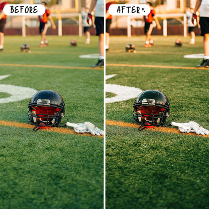 10 Football LIGHTROOM Presets Mobile & Desktop